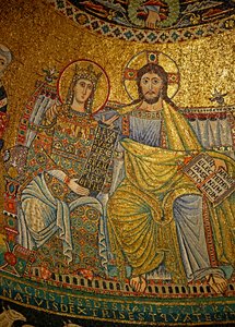 Mosaic in the Apse with Christ and the Virgin Mary